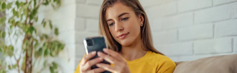 Young Female looking at smartphone